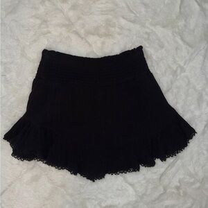 Aeropostale Black Ruffle Skirt